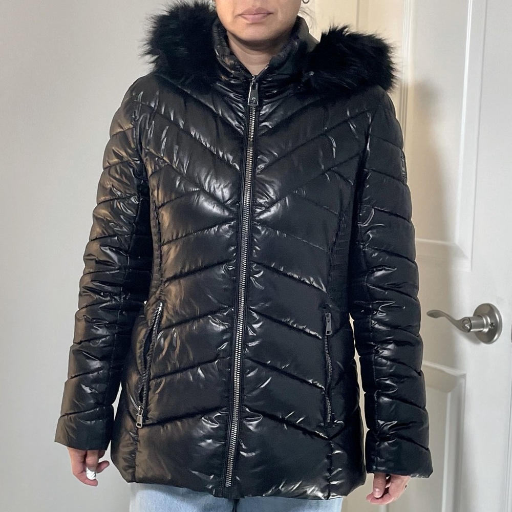 Kenneth Cole New York Quilted Puffer Jacket Size S